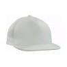 Flat peak trucker cap - 3806:White, Acrylic, White